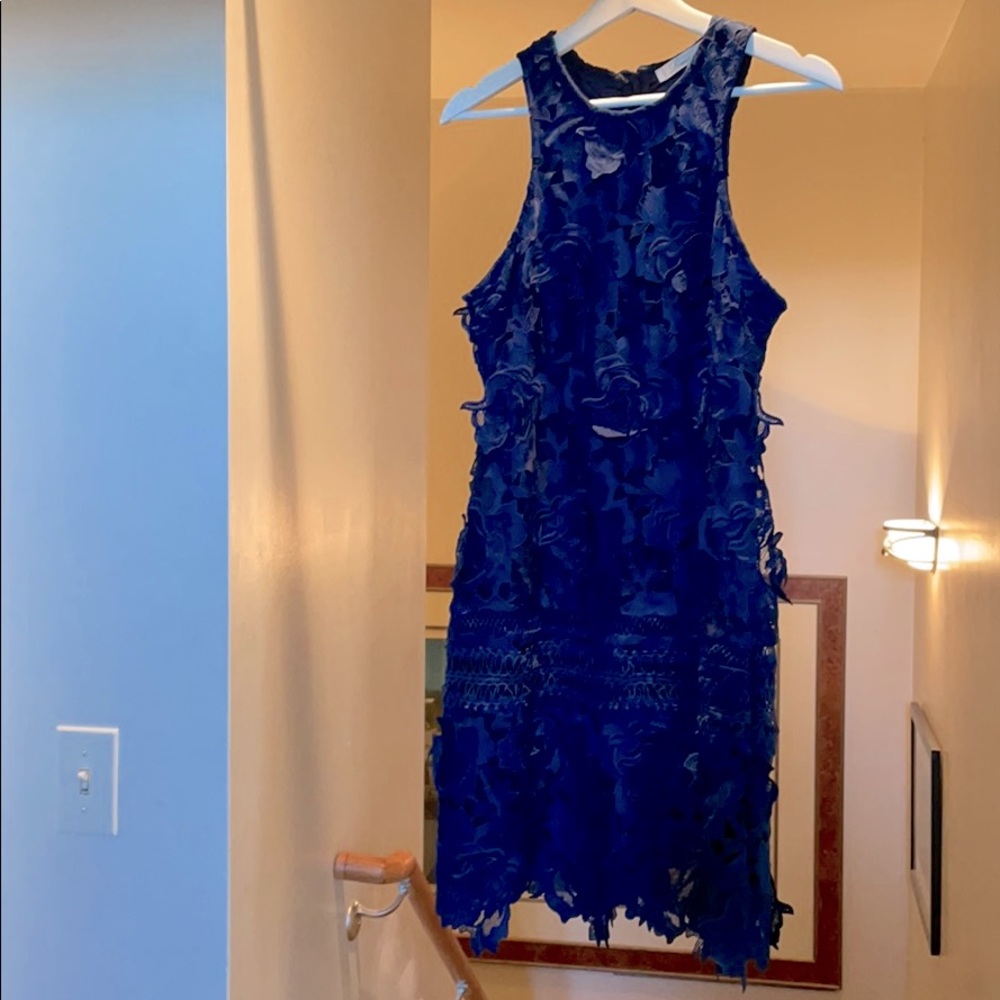 Navy lace dress